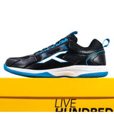 HUNDRED Raze Badminton Shoes - Black/Blue
