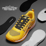 HUNDRED Raze Badminton Shoes - Yellow/Grey