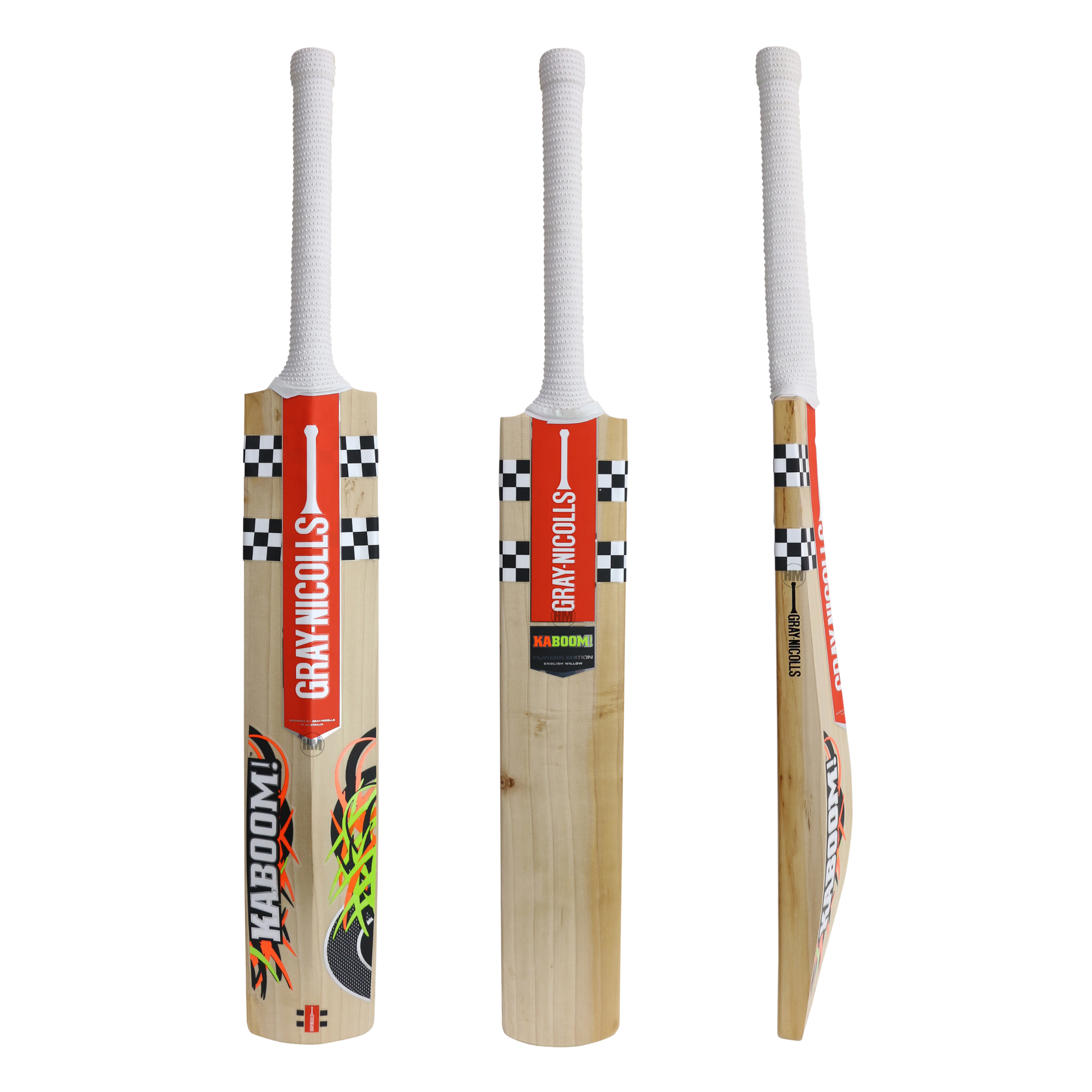 GRAY-NICOLLS GN Kaboom Premium Grade 2 English Willow Cricket Bat [Sizes 6 - Youth]