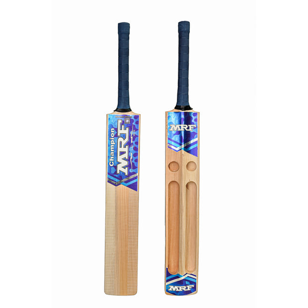 MRF Champion Kashmir Willow Scoop Cricket Bat Senior - Ideal For Tennis Ball Cricket