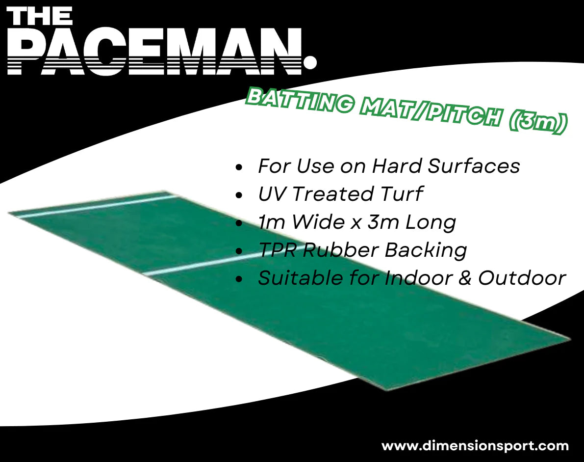PACEMAN Hard Surface Batting Mat - 3 Metres