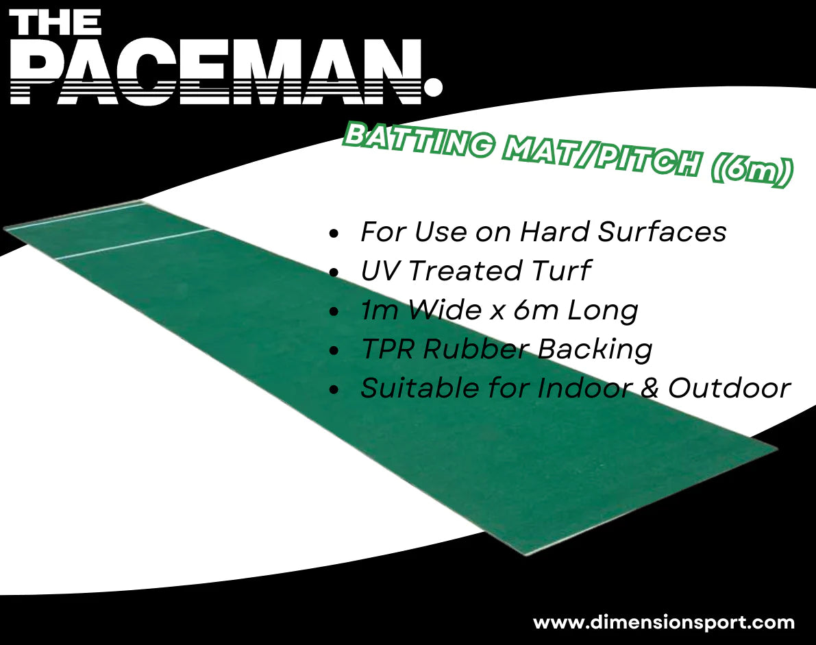 PACEMAN Hard Surface Batting Mat - 6 Metres