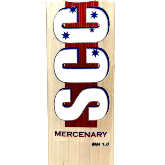 SCC Mercenary 1.0 MM Grade 1 English Willow Cricket Bat - Short Handle