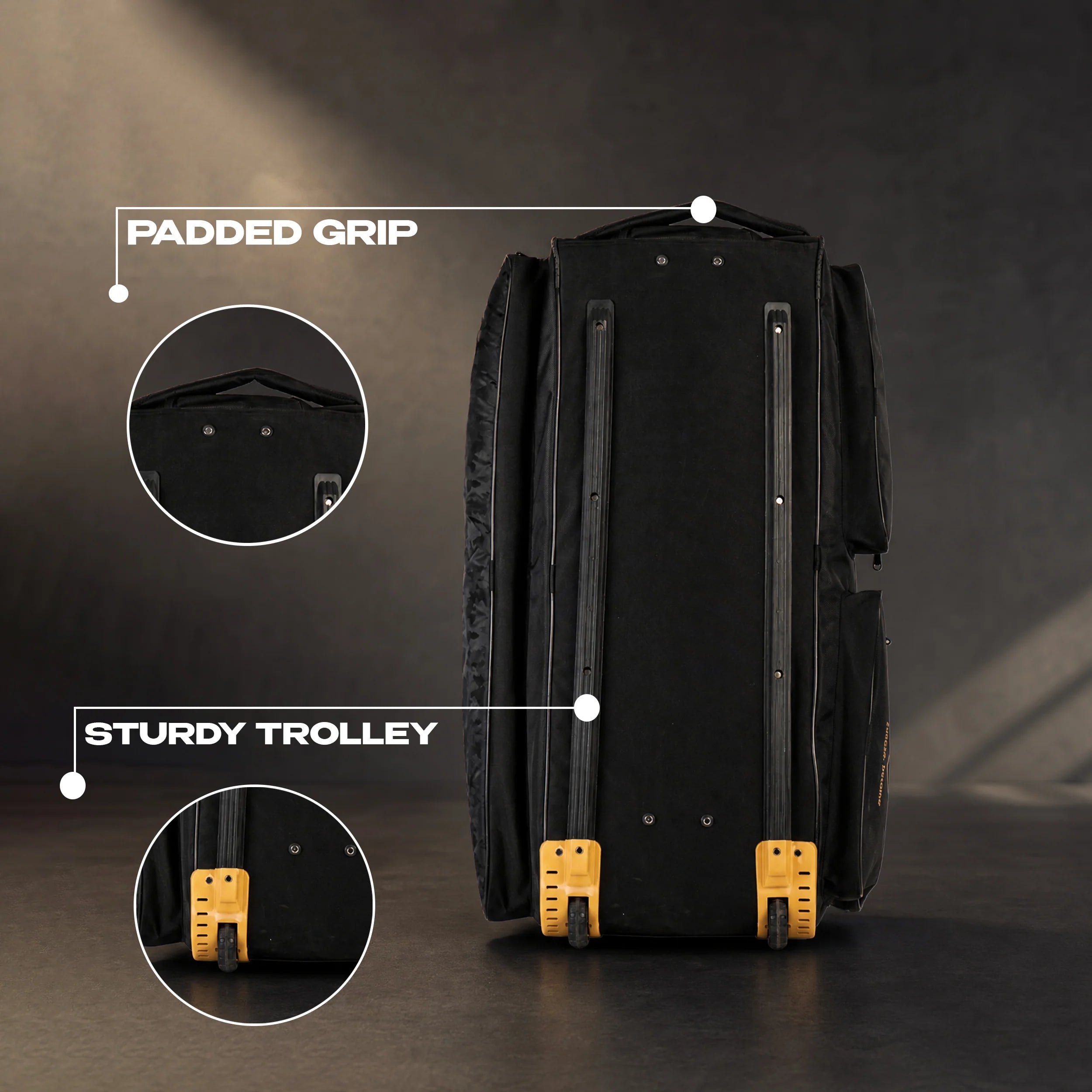 SG 22 YARD X2 Wheelie Trolley Kit Bag - 91 x 34 x 38cms