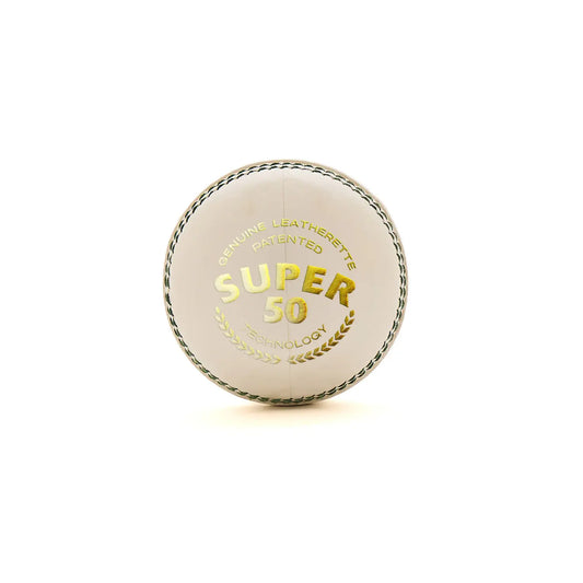 SG 4-Piece Super 50 Leatherette Cricket Ball - 156 Grams