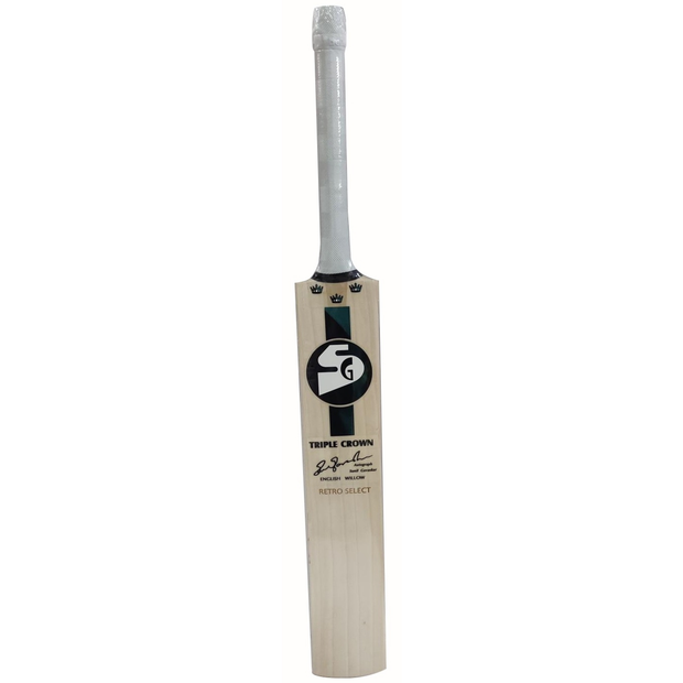 SG Triple Crown Retro Select Grade 3 English Willow Cricket Bat - Short Handle