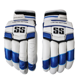 SS Limited Edition Batting Gloves White/Blue '24 - Adult