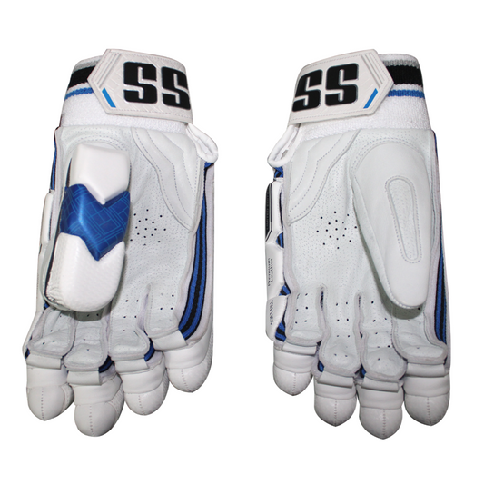 SS Limited Edition Batting Gloves White/Blue '24 - Adult