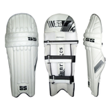 SS Dragon Batting Leg Guards White/Silver - Adult