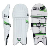 SS Matrix Batting Leg Guards White/Green - Adult