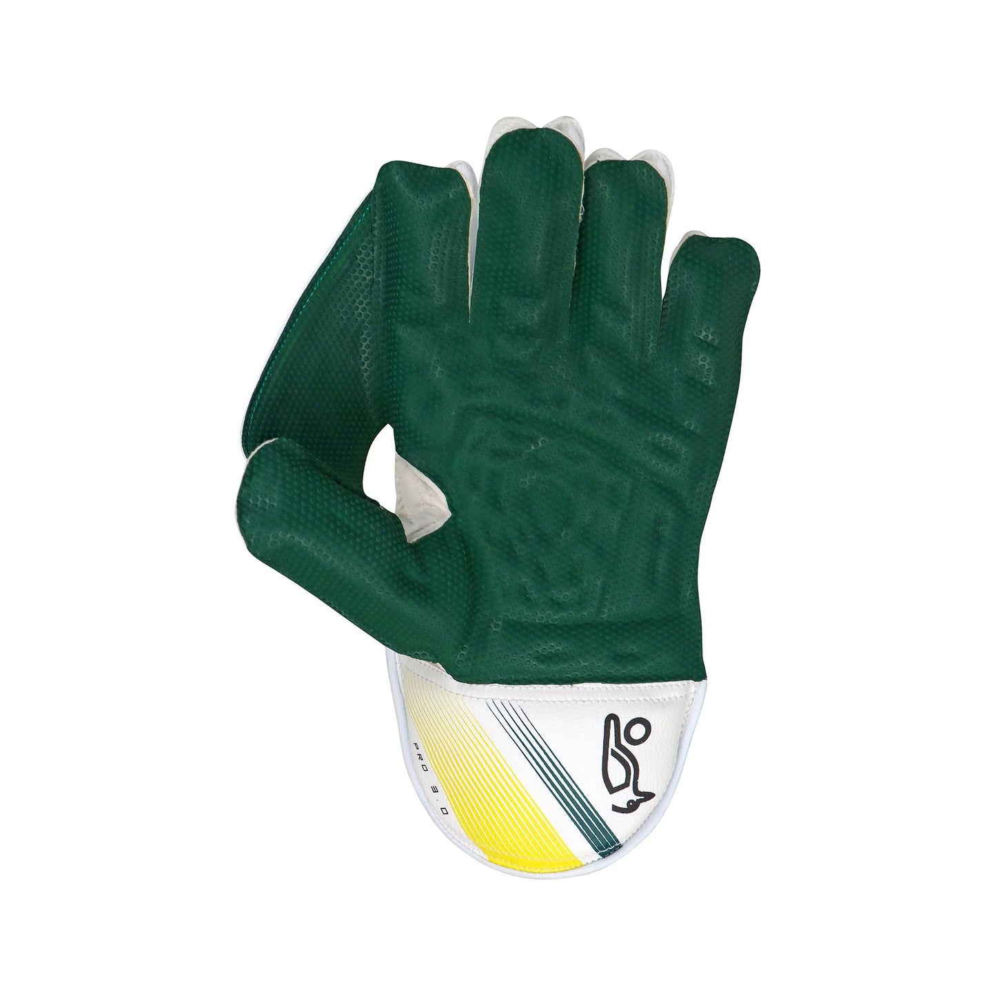>> KOOKABURRA Pro 3.0 Wicket Keeping Gloves Green/Gold '23/24 [Sizes Small Junior - Junior]