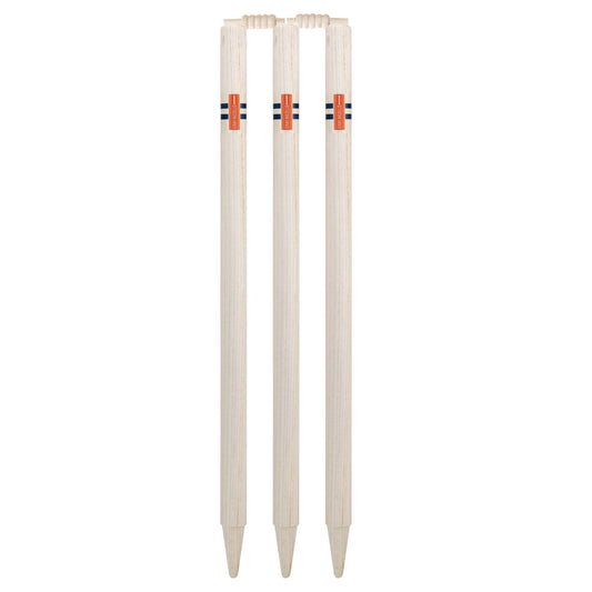 GRAY-NICOLLS GN Wooden Club Stumps - 6 Stumps with Bails - Highmark Cricket