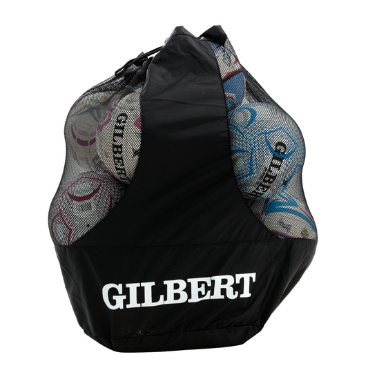 GILBERT Dual Strap Netball Carry Bag (Holds 12 Balls)