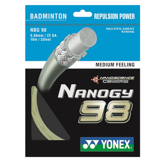 YONEX Nanogy 98 Badminton Racquet String NBG98 10m - Highmark Cricket