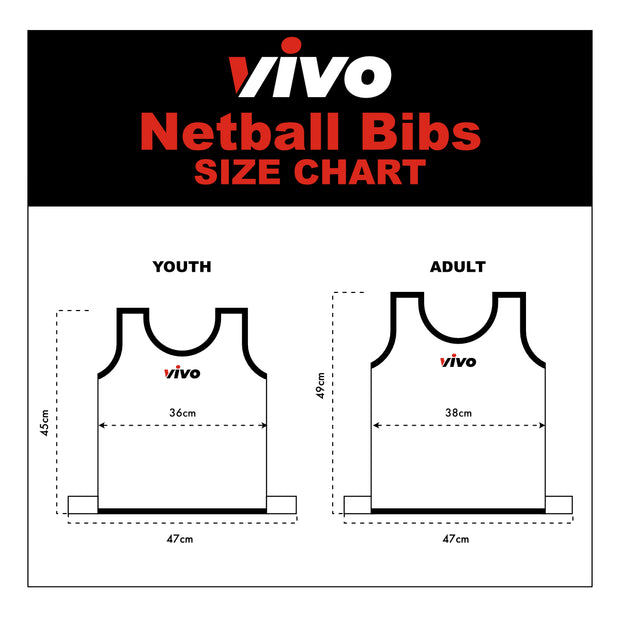 VIVO Netball Mesh Bibs - Full Set of 7 pcs - Highmark Cricket