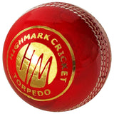 Highmark Torpedo 4PC Leather Cricket Ball - Highmark Cricket