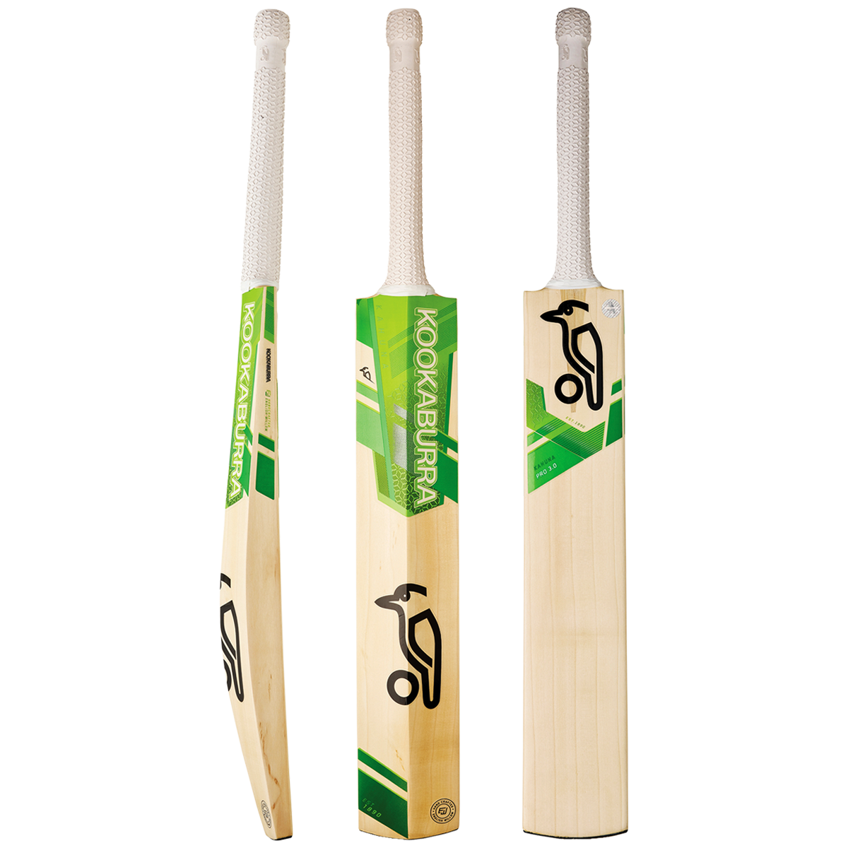 KOOKABURRA KAHUNA Pro 3.0 Grade 4 English Willow Cricket Bat - Short Handle - Highmark Cricket