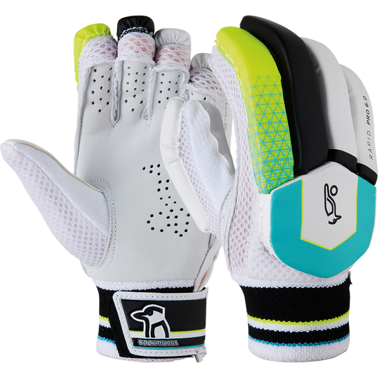 KOOKABURRA RAPID Pro 6.0 Batting Gloves '2021 [XS Junior - Youth Sizes] - Highmark Cricket