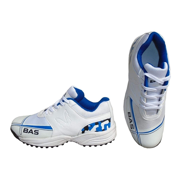 BAS Cricket Shoes - Blue Camo Rubber Spike - Highmark Cricket