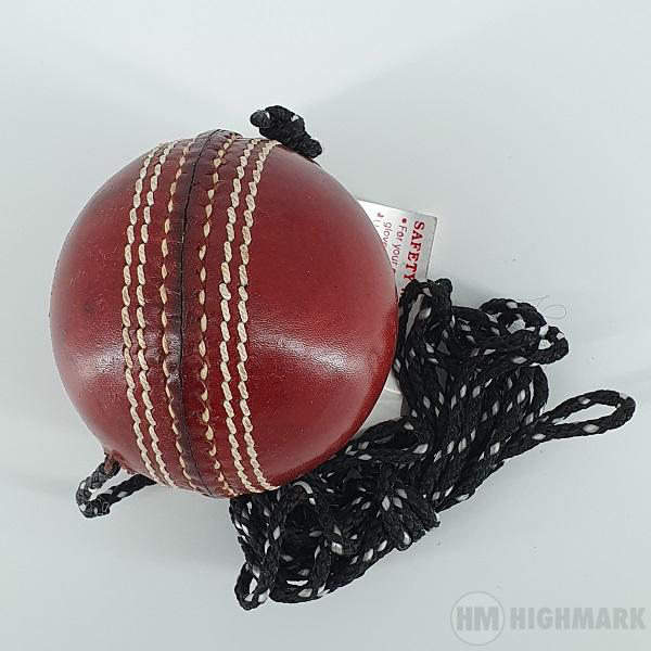 HM Batting Practice Leather String Ball - Highmark Cricket