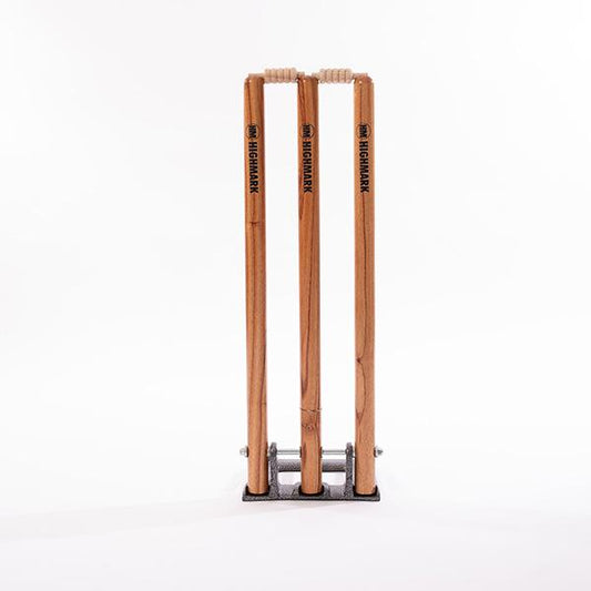 HM SPRING BACK Stumps [Wood or Metal] - Highmark Cricket