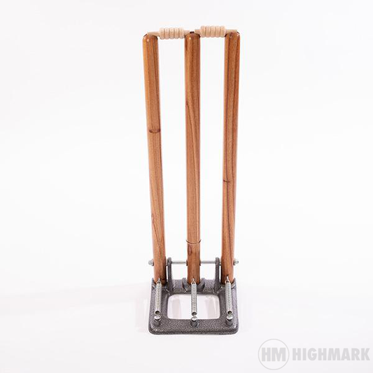 HM SPRING BACK Stumps [Wood or Metal] - Highmark Cricket