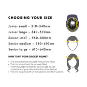 MASURI C LINE Steel Cricket Helmet (With Adjustor) - Senior - Highmark Cricket