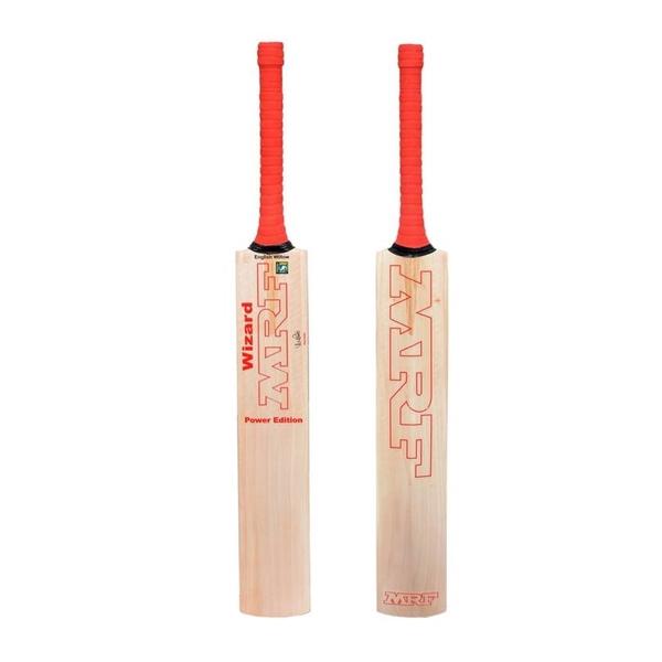 MRF WIZARD Power Edition Grade 2 English Willow Cricket Bat - Short Handle - Highmark Cricket