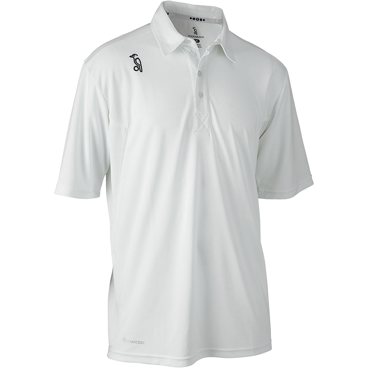 KOOKABURRA KB Pro Active Short Sleeve Shirt White - Senior [SIZE S - 3XL] - Highmark Cricket