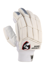 SG Litevate White Batting Gloves - Youth - Highmark Cricket