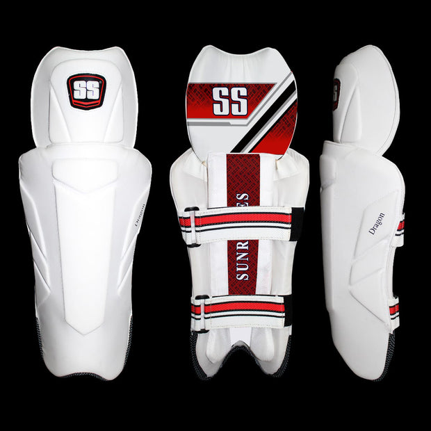 SS DRAGON Moulded Wicket Keeping Leg Guards - Adult Size - Highmark Cricket
