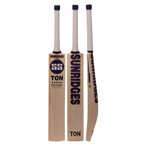 SS TON Max Power Retro Classic Grade 2 EW Cricket Bat - Highmark Cricket