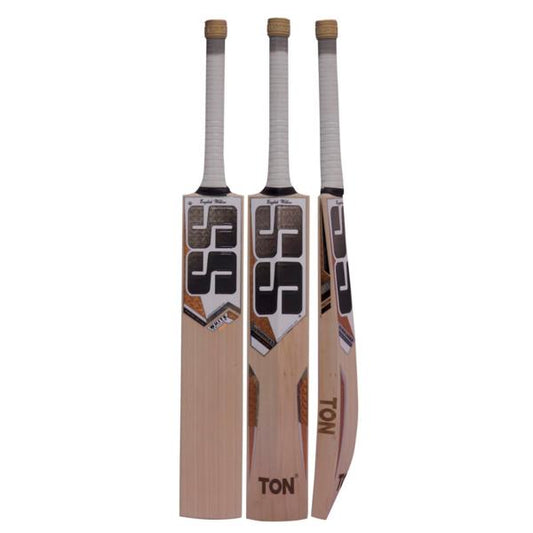 SS White Edition Gold Grade 3 EW Cricket Bat - Highmark Cricket