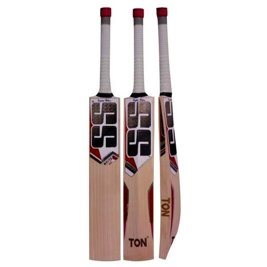 SS White Edition Red Grade 2 EW Cricket Bat - Highmark Cricket