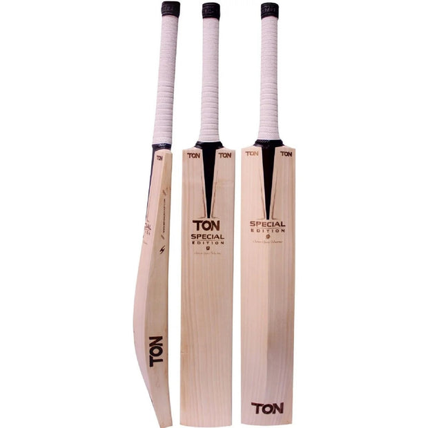 TON SPECIAL EDITION Laser Engraved Grade 1 English Willow Cricket Bat - Short Handle - Highmark Cricket