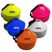 VIVO Marker Cones with Carry Strap (Pack of 25)