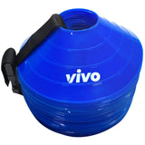 VIVO Marker Cones with Carry Strap (Pack of 25) - Highmark Cricket