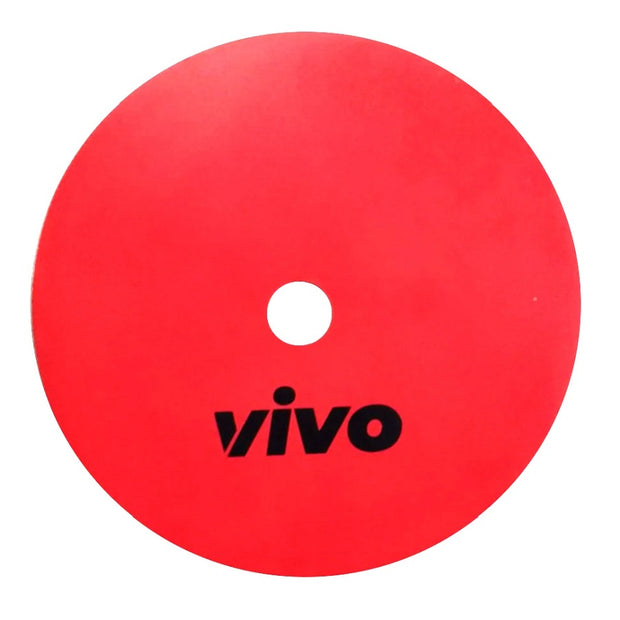 VIVO Round Flat Markers with a Carry Holder (10 pcs) - Highmark Cricket